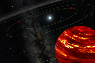 Illustration for article titled Astronomers Take First Ever Pics of Other Planetary Systems